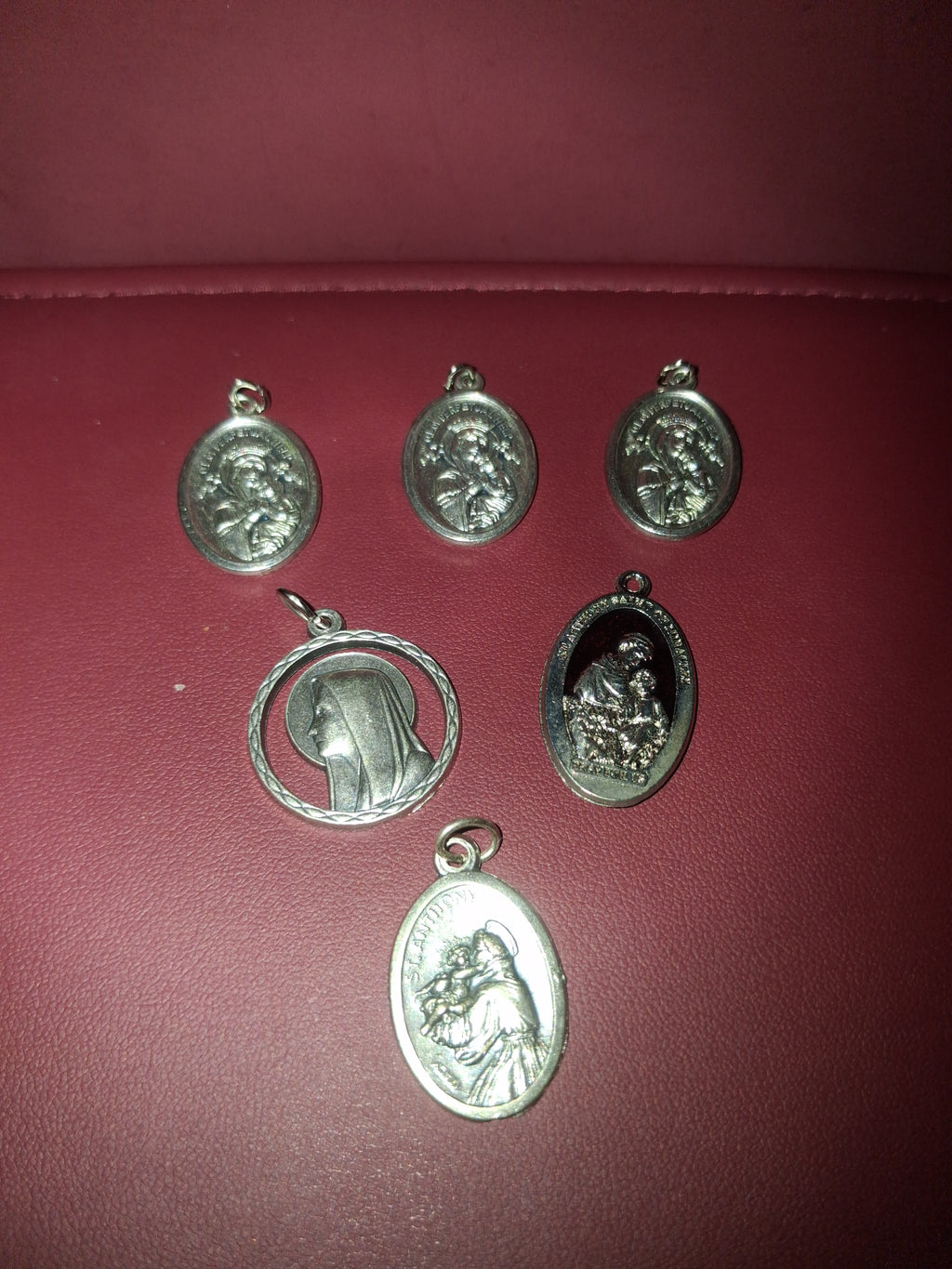 6 estate Mother Mary/Religious Pendants.