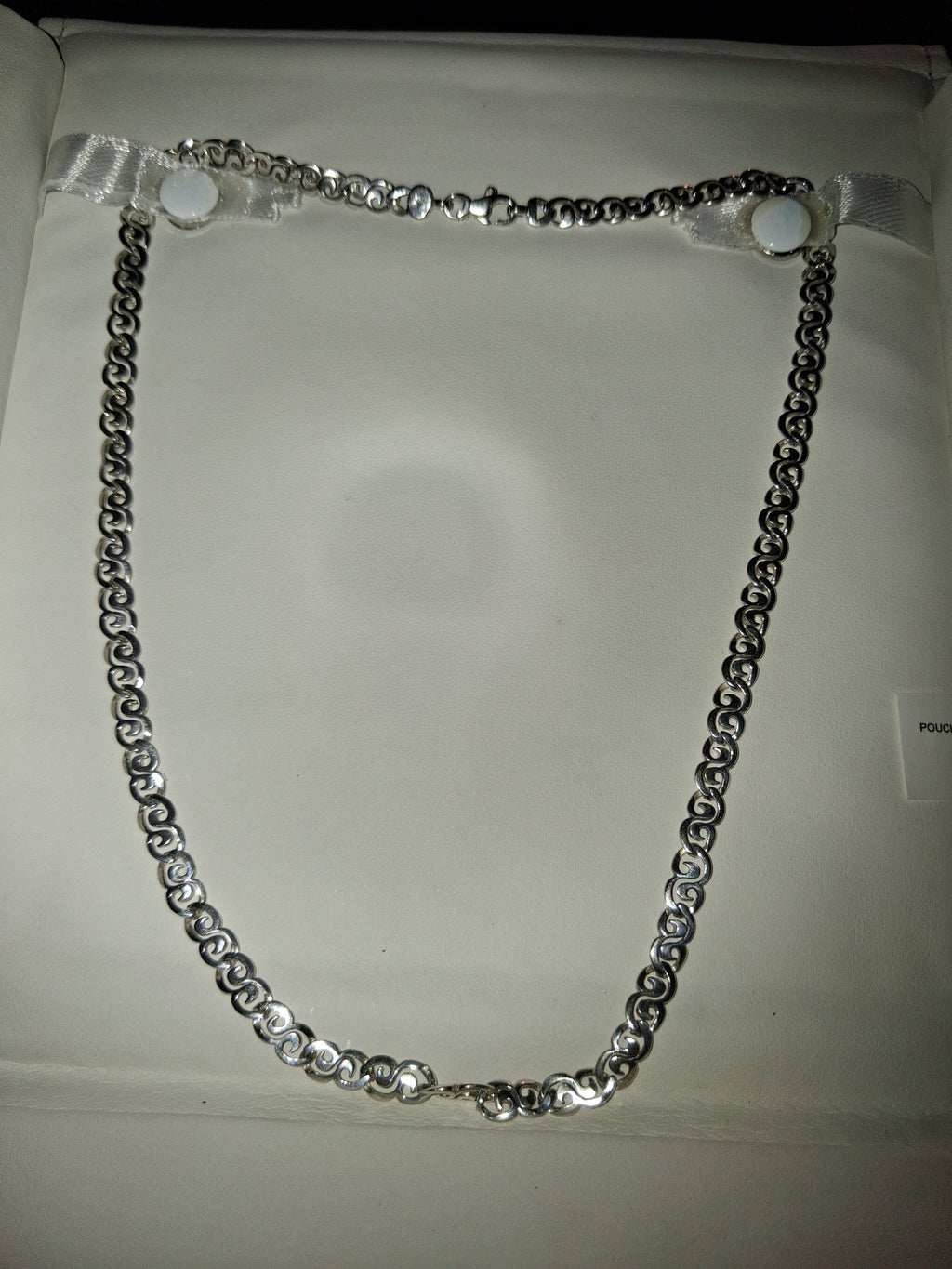 Handmade 925 sterling silver necklace 18 inches long