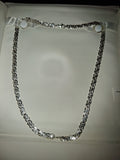 Handmade 925 sterling silver necklace 18 inches long