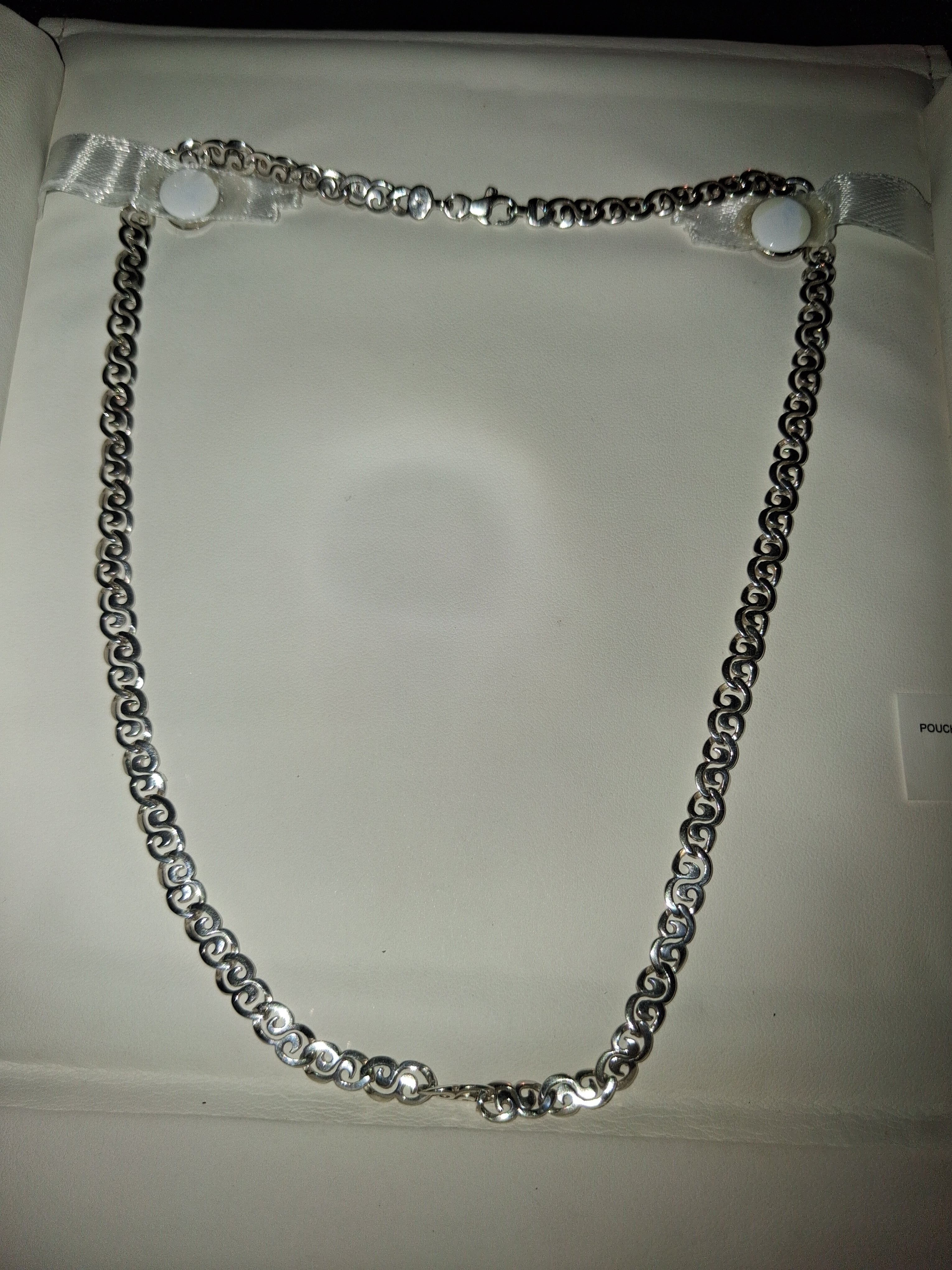 Handmade 925 sterling silver necklace 18 inches long