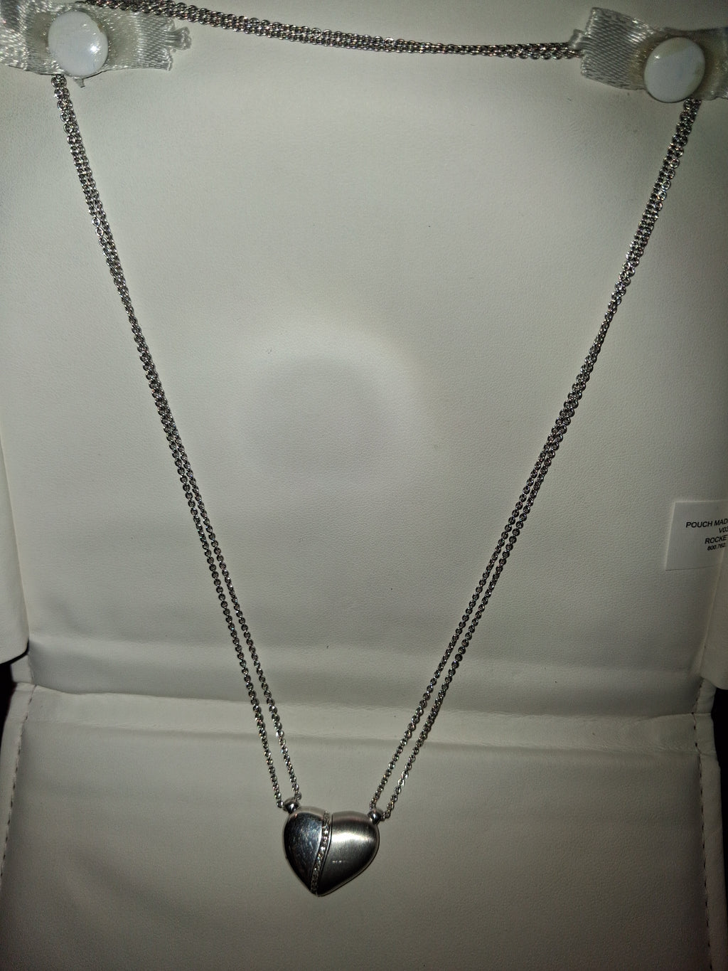 925 silver necklace with natural diamonds