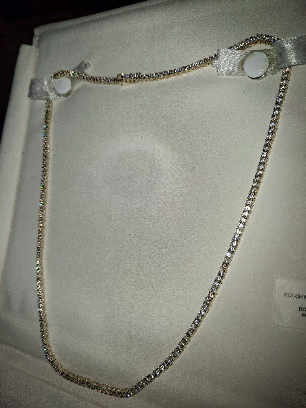 925 sterling silver/Mossinite necklace